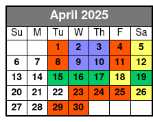 David at Sight & Sound Theatres Branson Standard Seating April Schedule