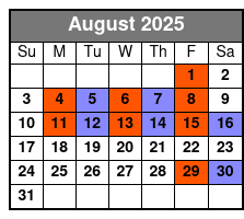 SIX August Schedule