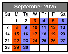 SIX September Schedule