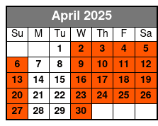 Motown Downtown A Tribute  April Schedule