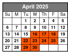 Down Home Country Show April Schedule