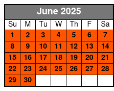 Snowflex Tubing Hill June Schedule