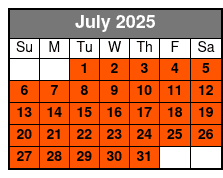 Snowflex Tubing Hill July Schedule